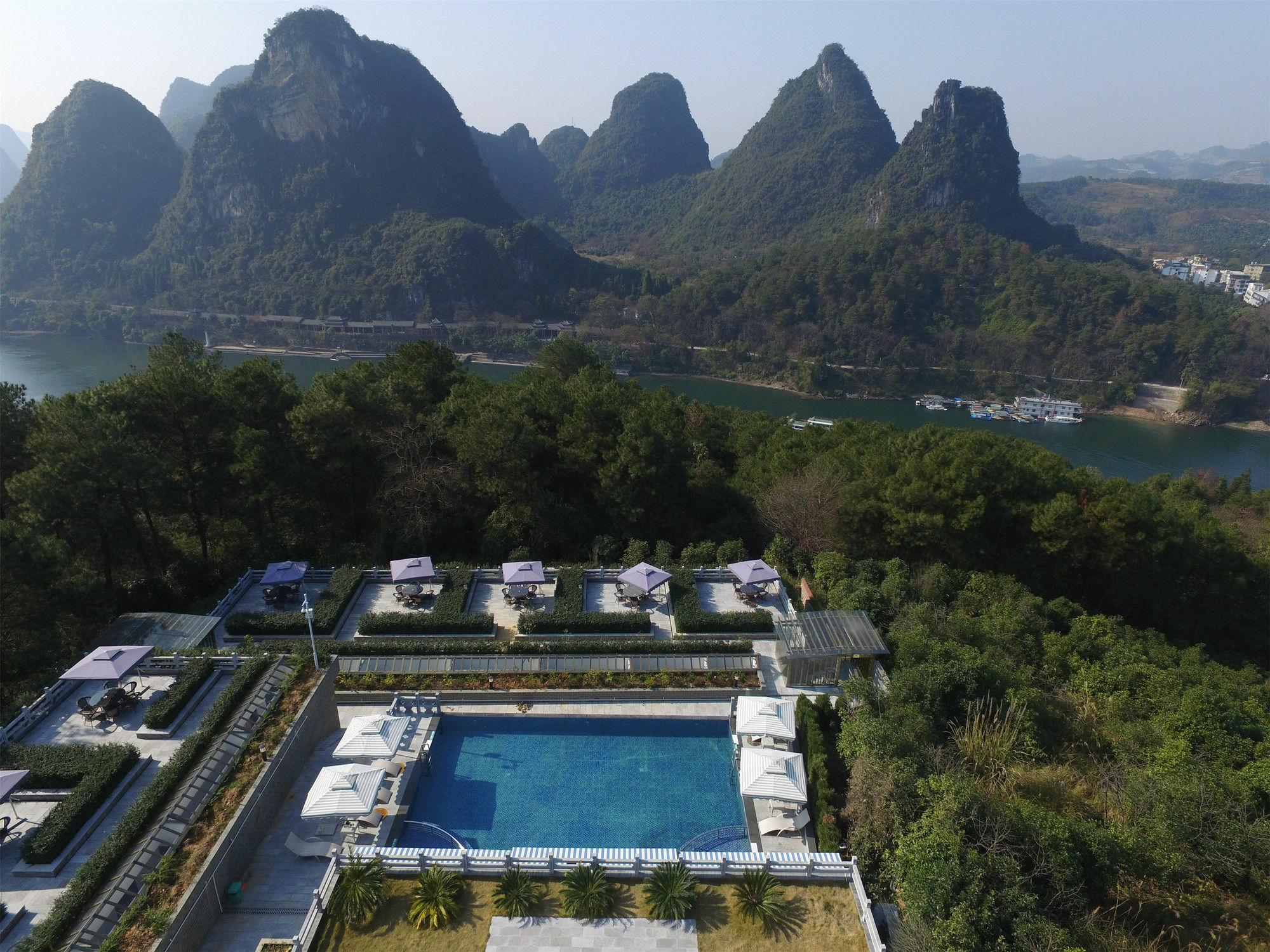 Hotel Yangshuo Mountain Top Retreat Exterior foto