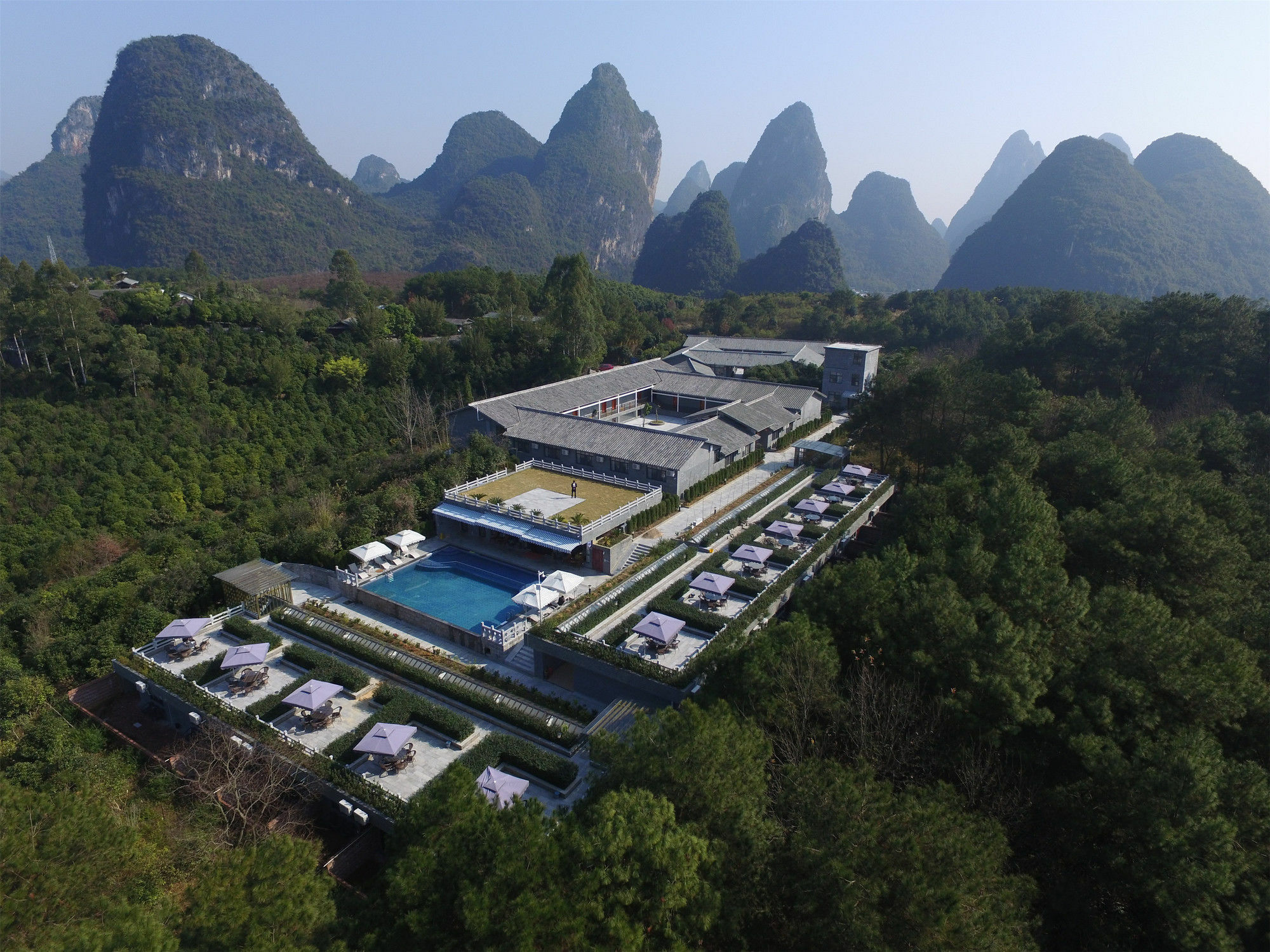 Hotel Yangshuo Mountain Top Retreat Exterior foto